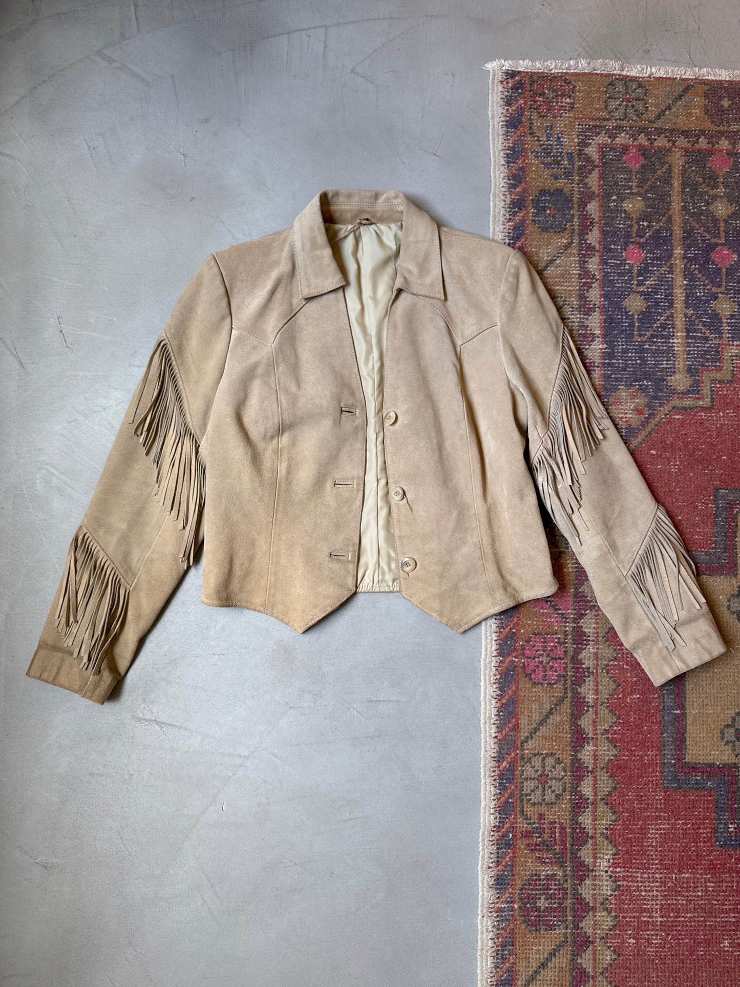 Suede Fringe Jacket