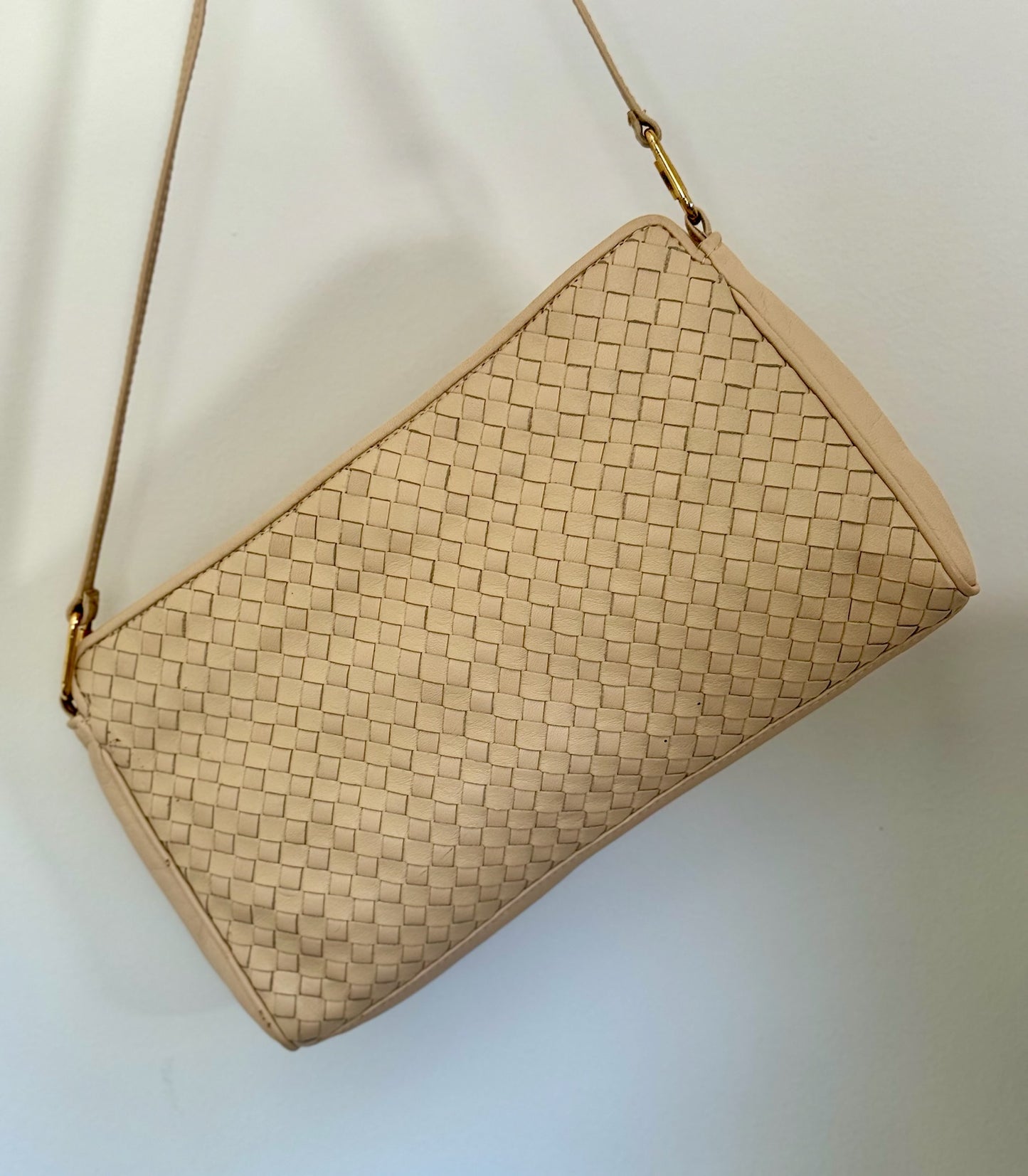 Woven Leather Shoulder Bag