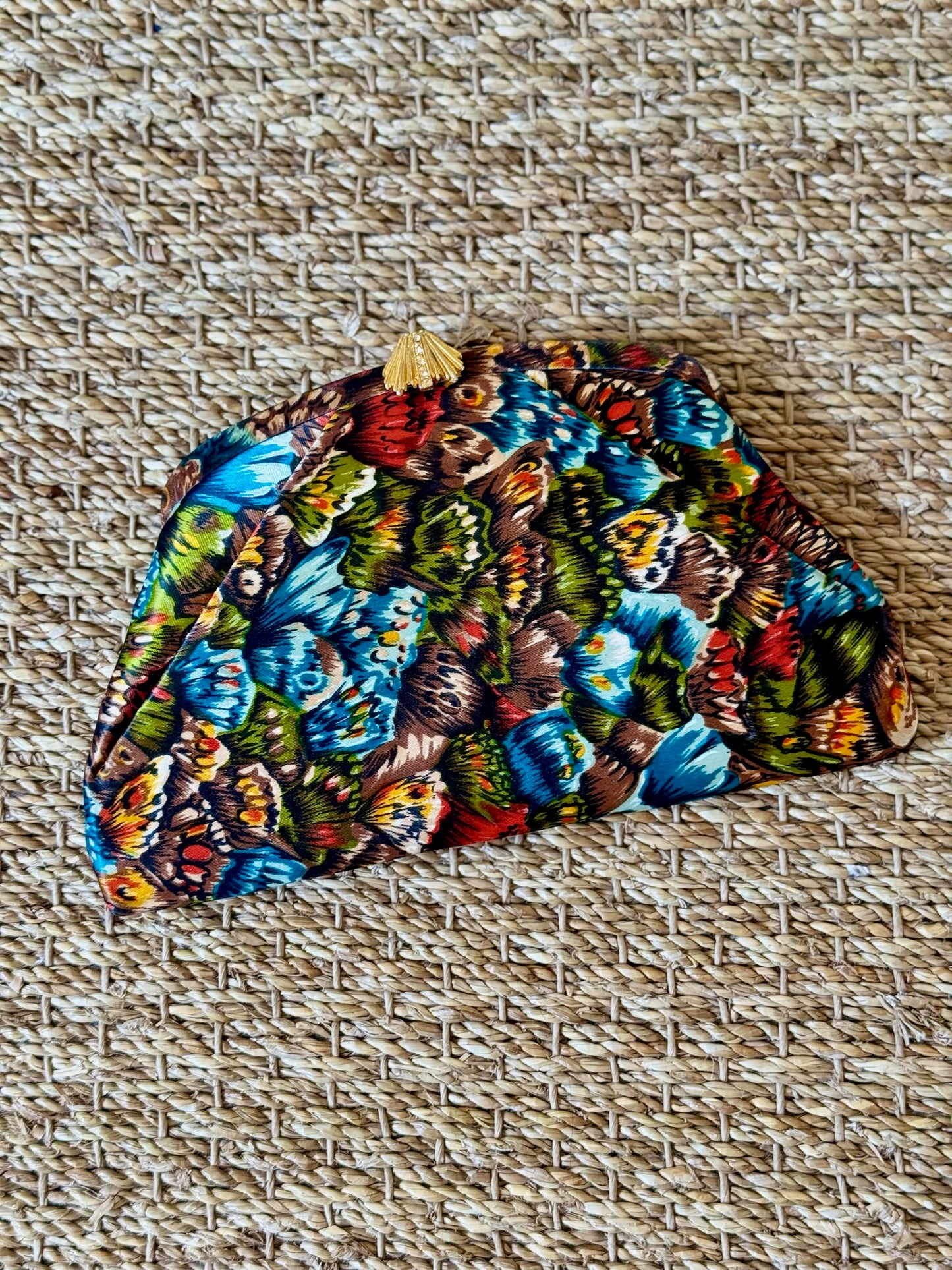 Butterfly Silk Clutch