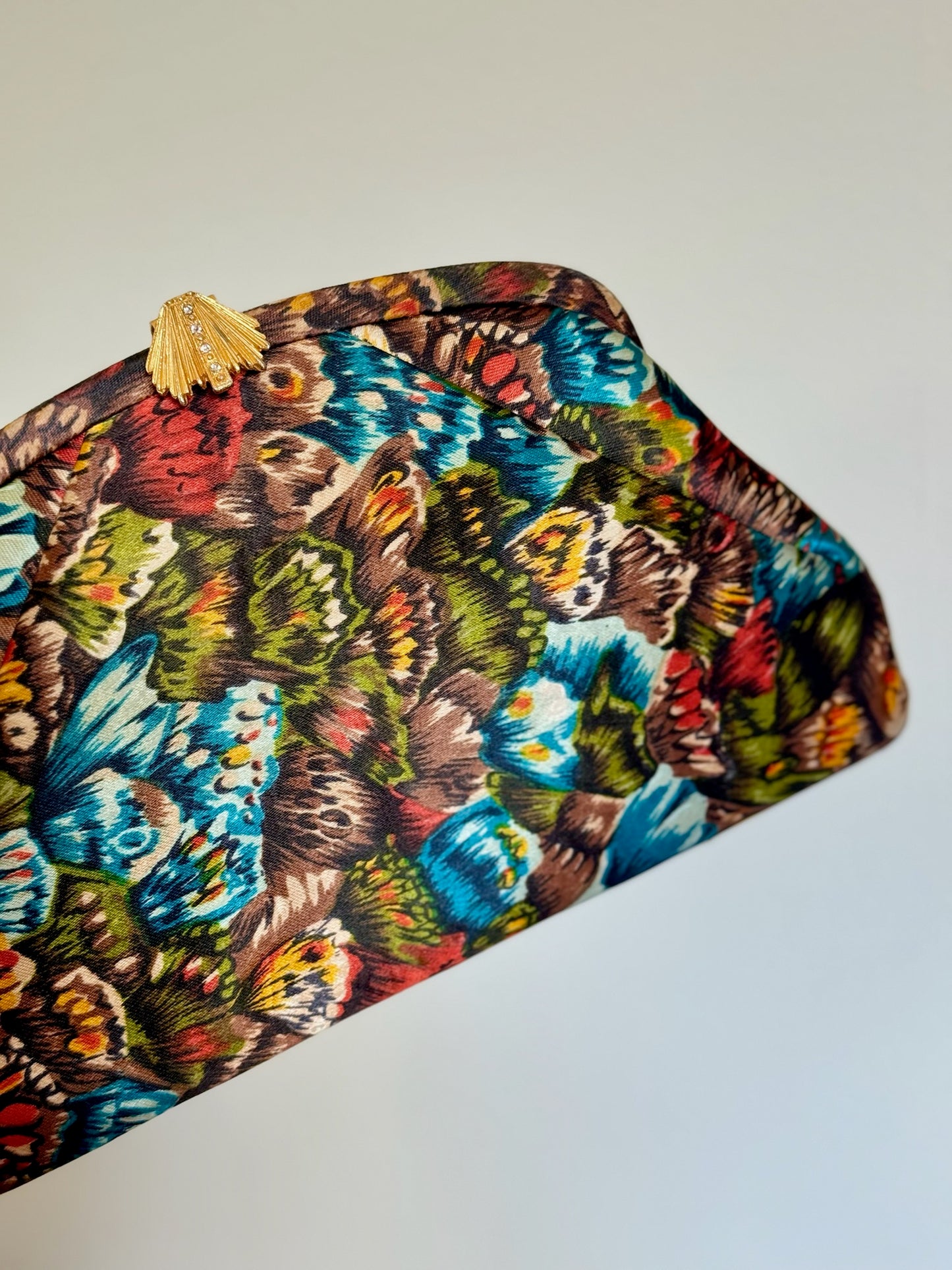 Butterfly Silk Clutch