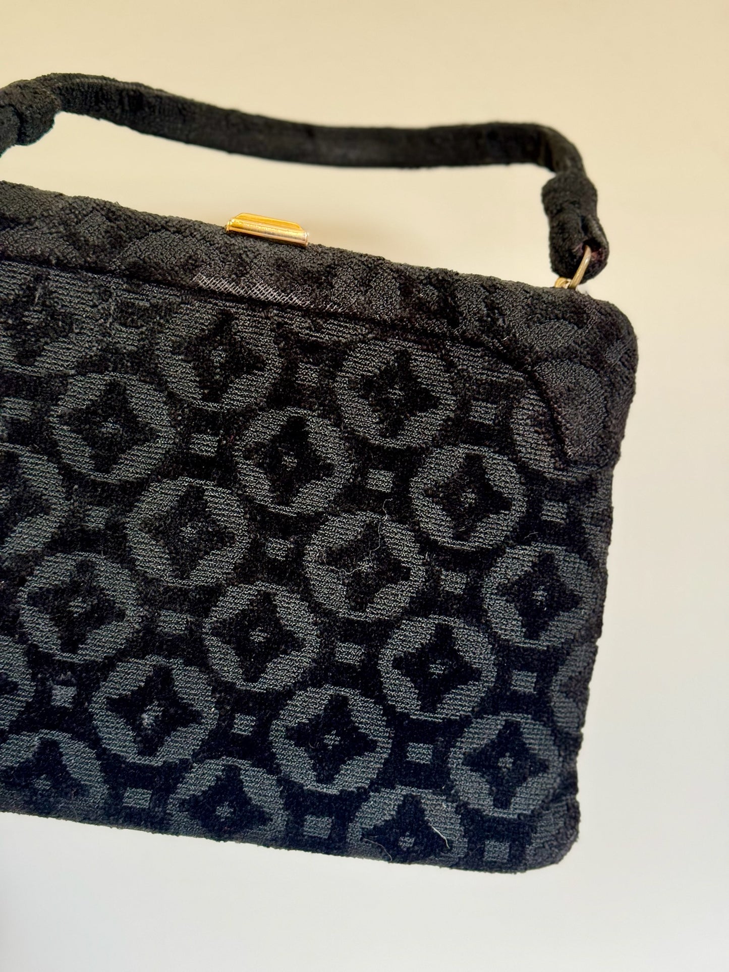 Top Handle Tapestry Bag