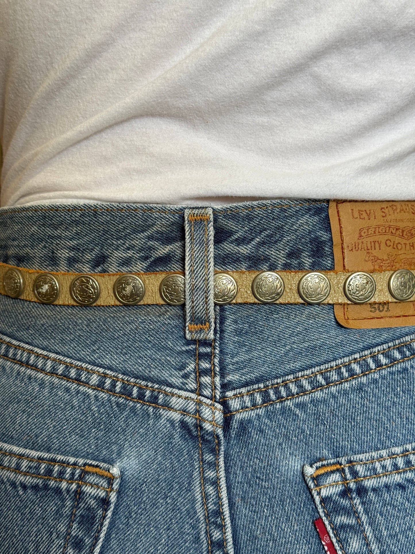 Studded Leather Belt
