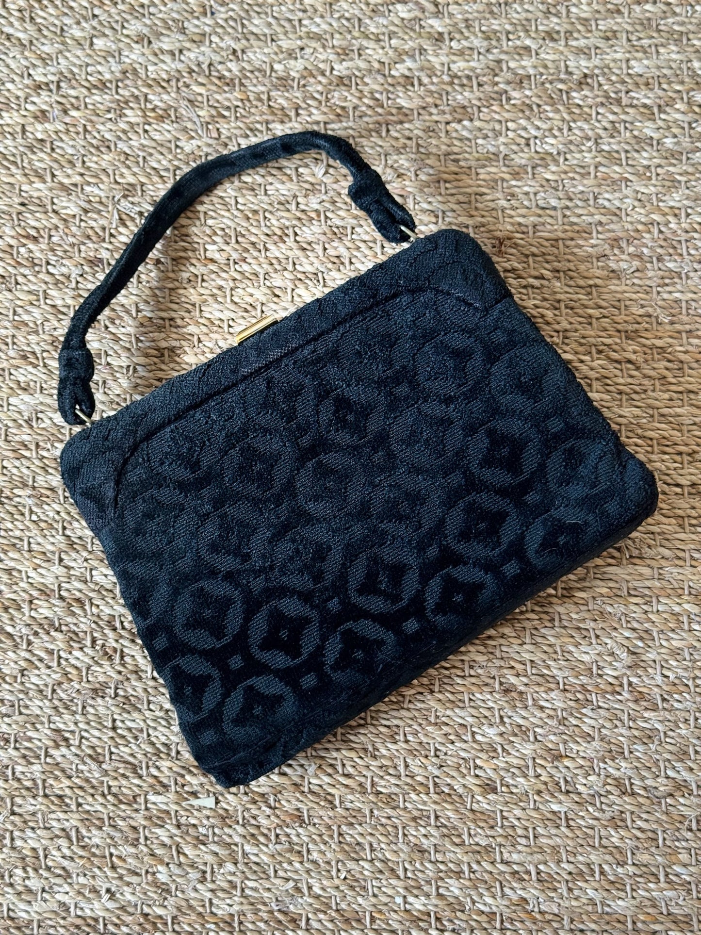 Top Handle Tapestry Bag