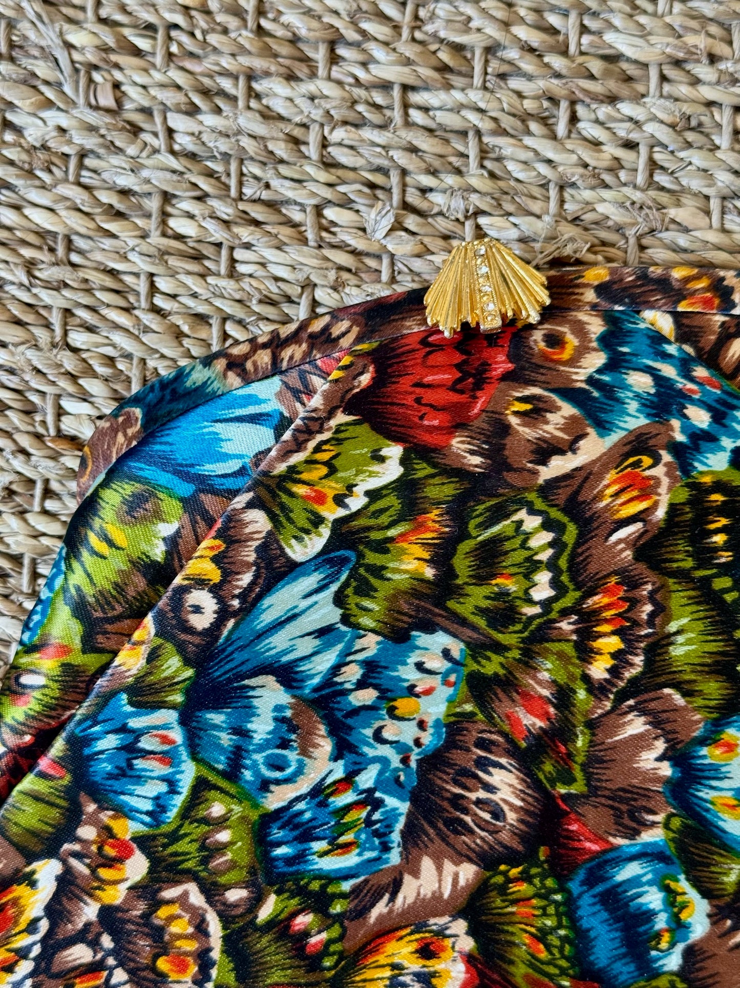 Butterfly Silk Clutch