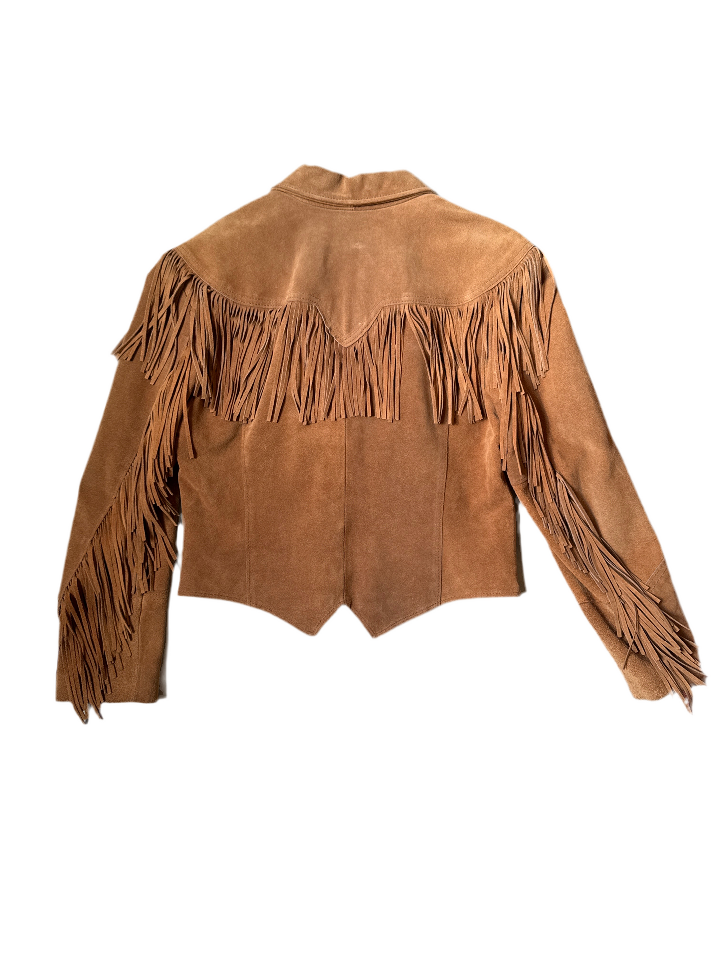 Brown Suede Fringe Jacket