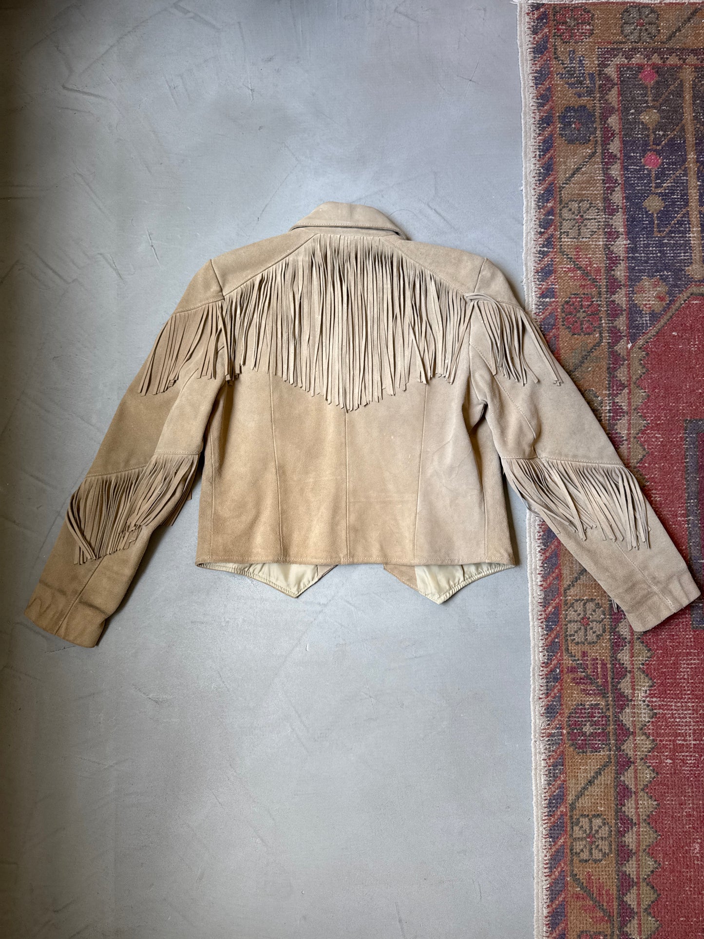Suede Fringe Jacket