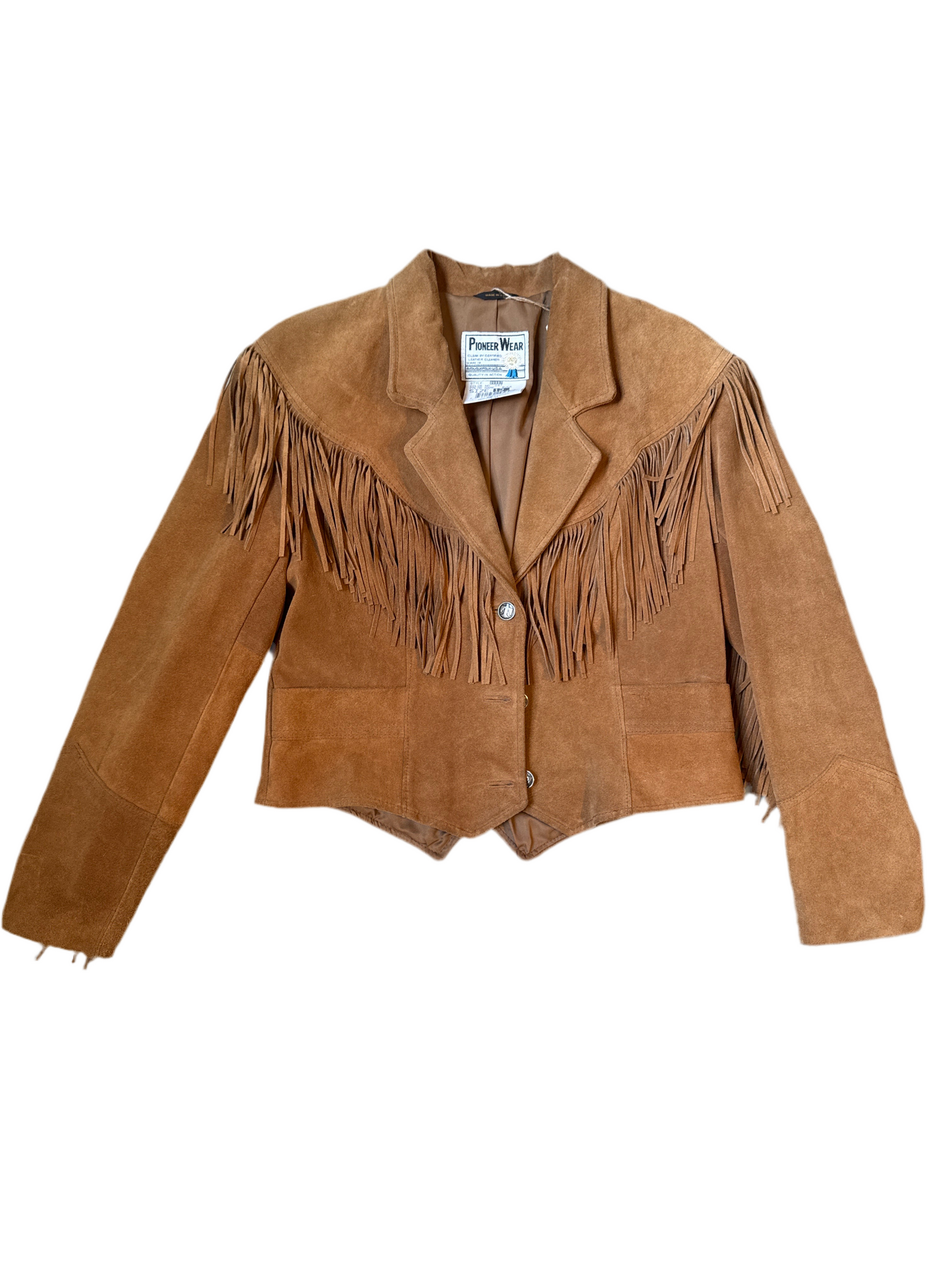 Brown Suede Fringe Jacket