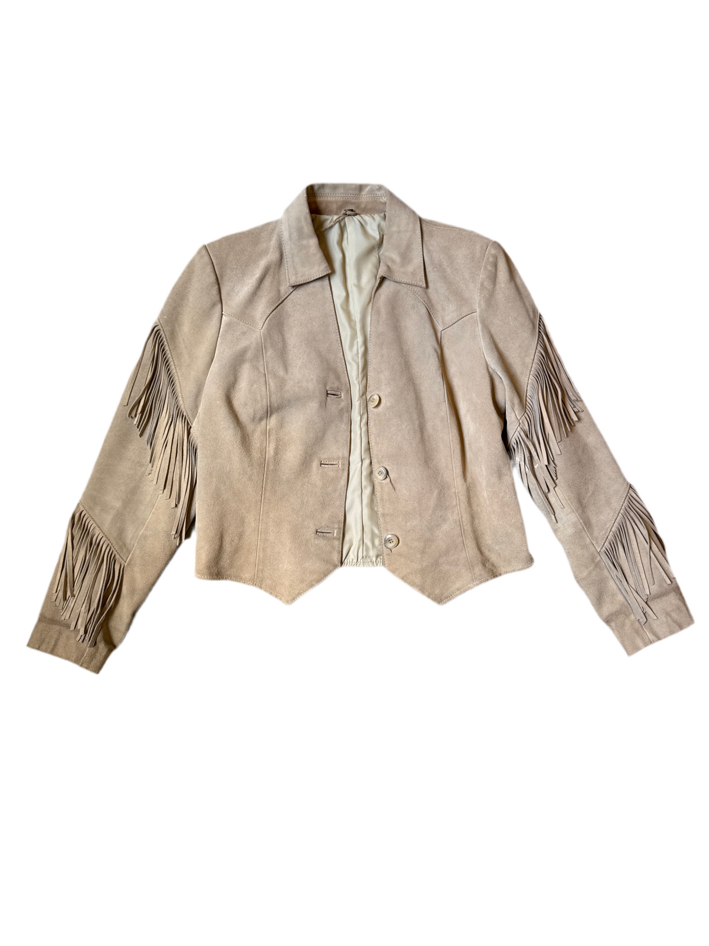 Suede Fringe Jacket