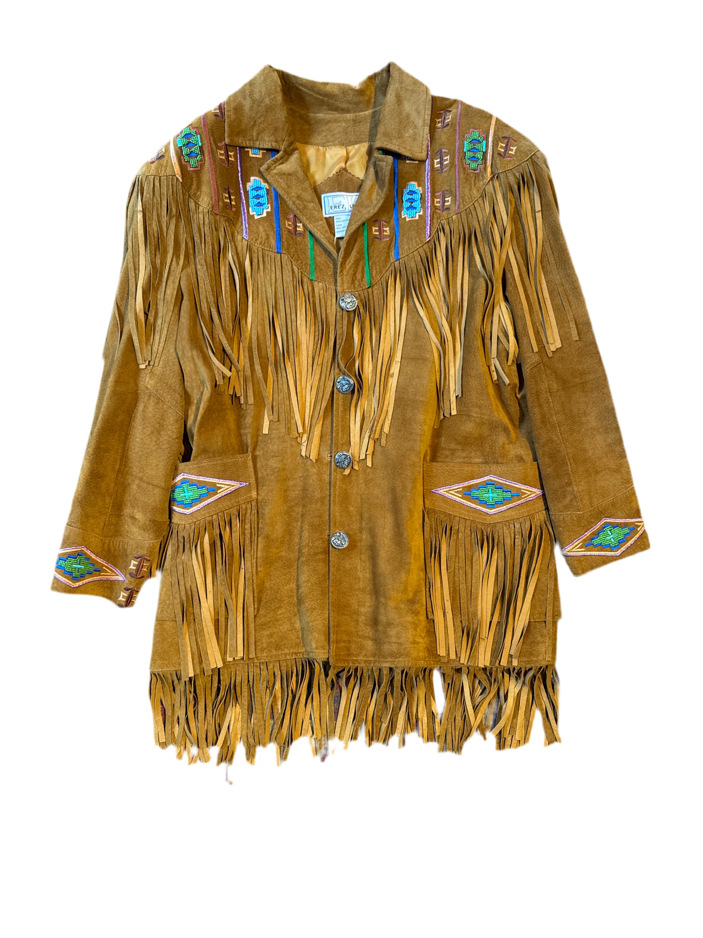 Beaded and Embroidered Fringe Jacket