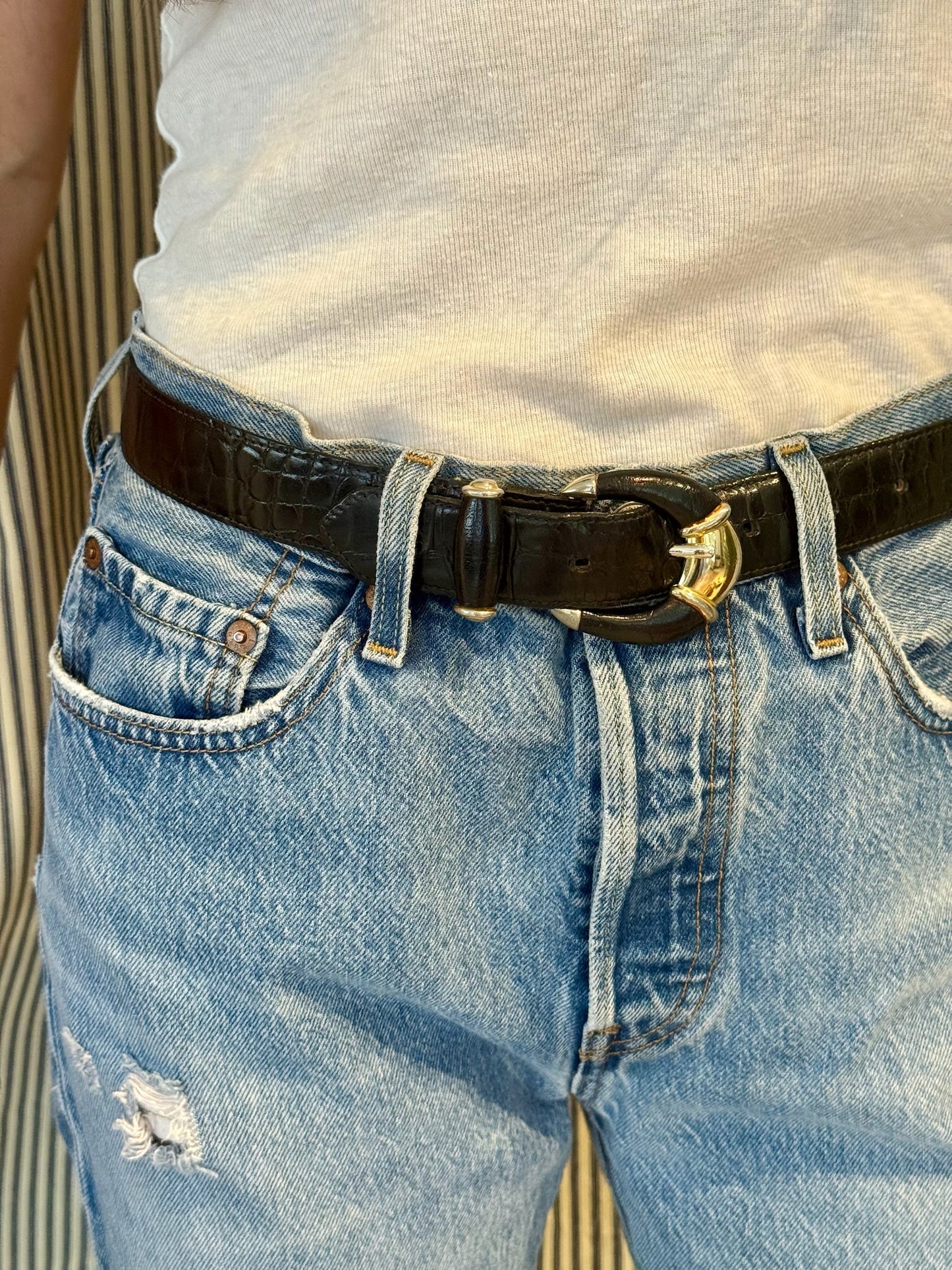 Black Leather Belt