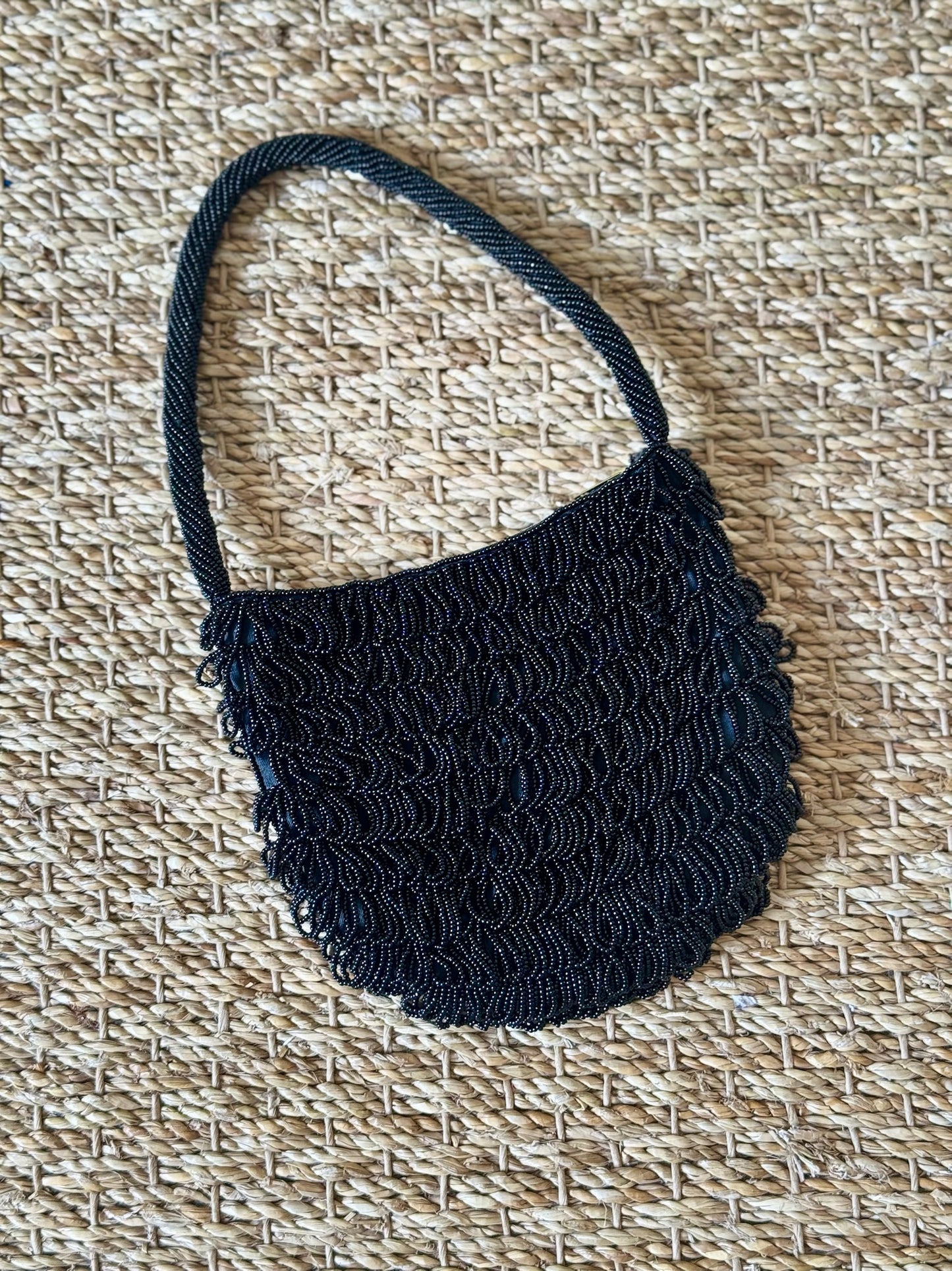 Beaded Black Bag