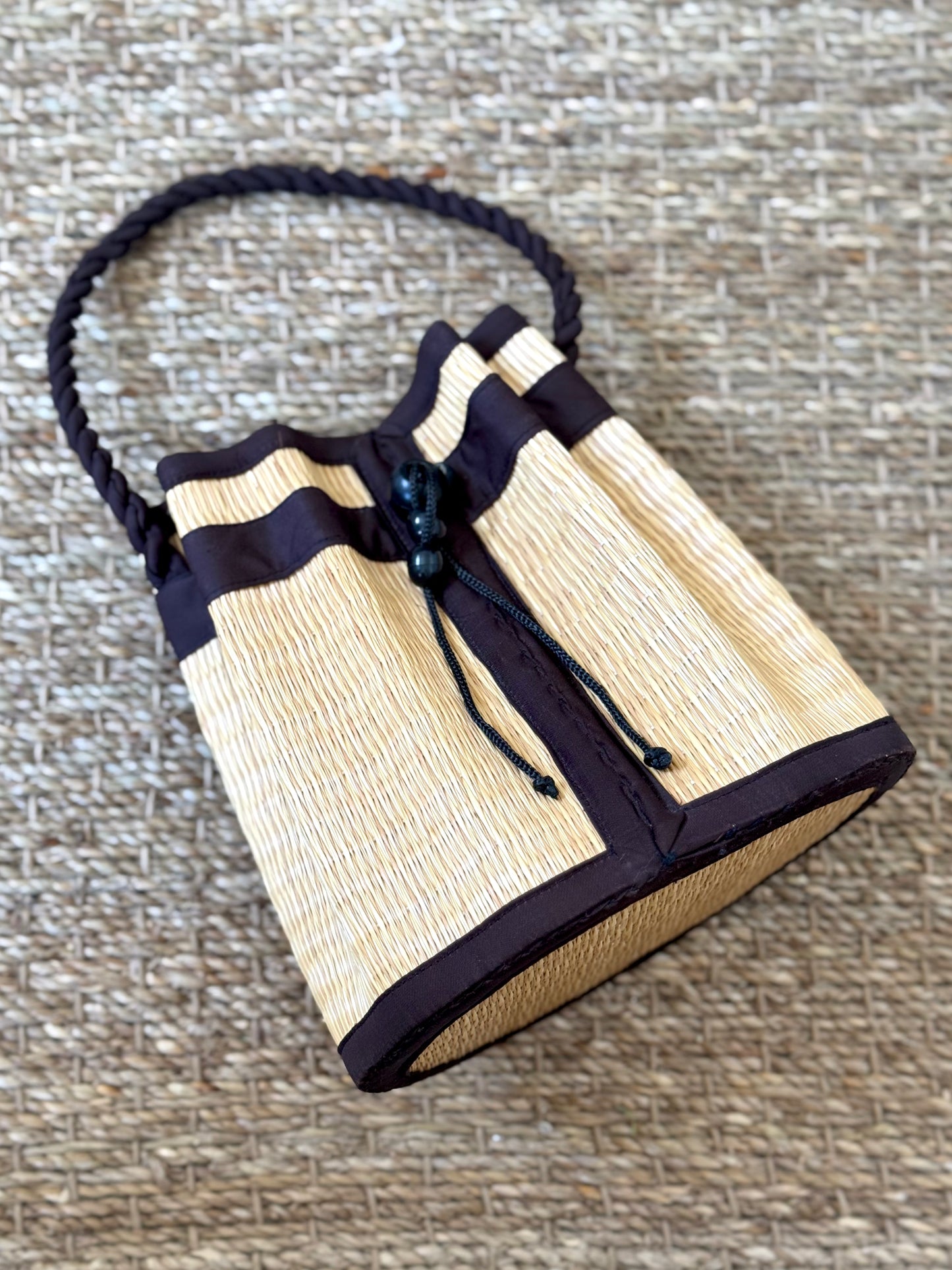 Basket Drawstring Bag