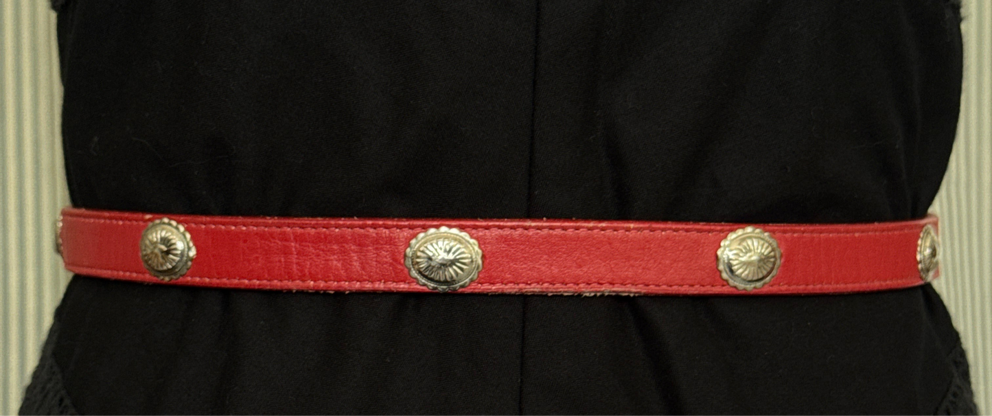 Red Leather Belt