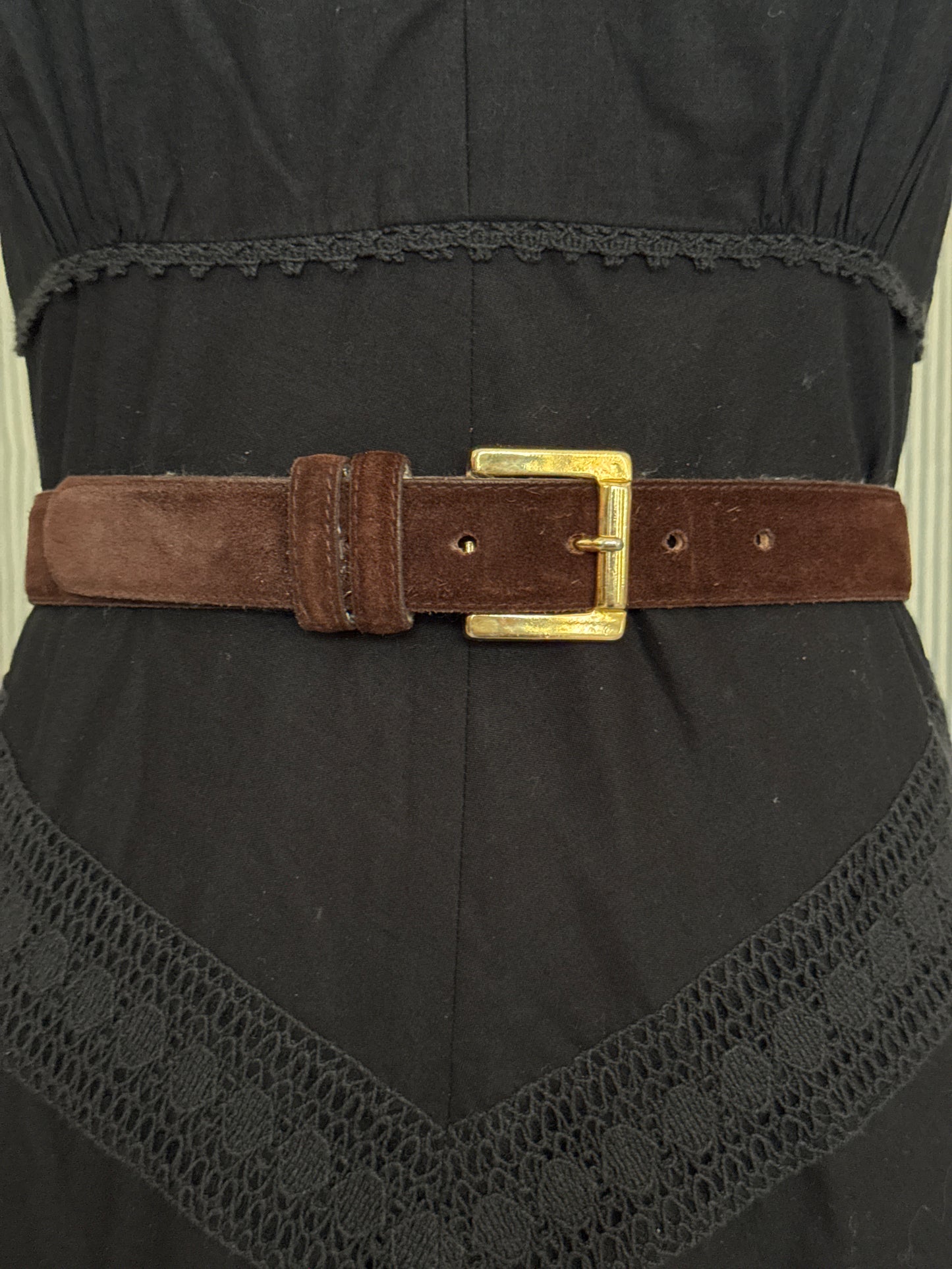 Brown Suede Belt