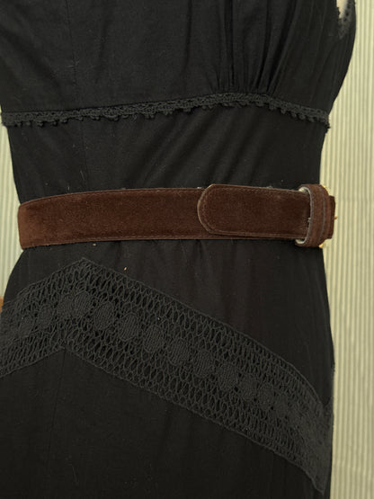 Brown Suede Belt