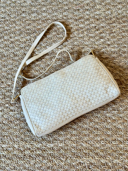 Woven Leather Shoulder Bag