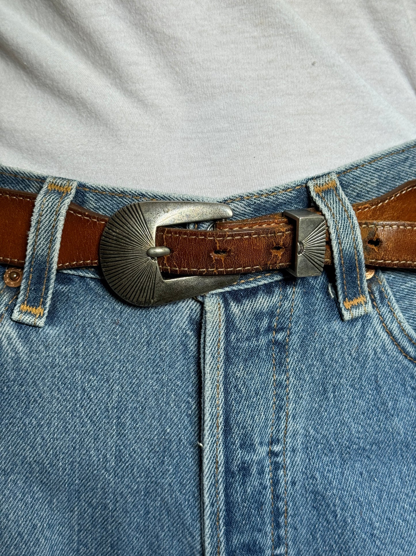 Brown Leather Belt