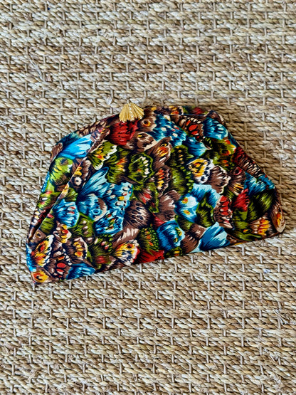 Butterfly Silk Clutch