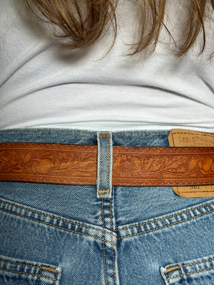 Brown Belt with Silver/Gold Buckle