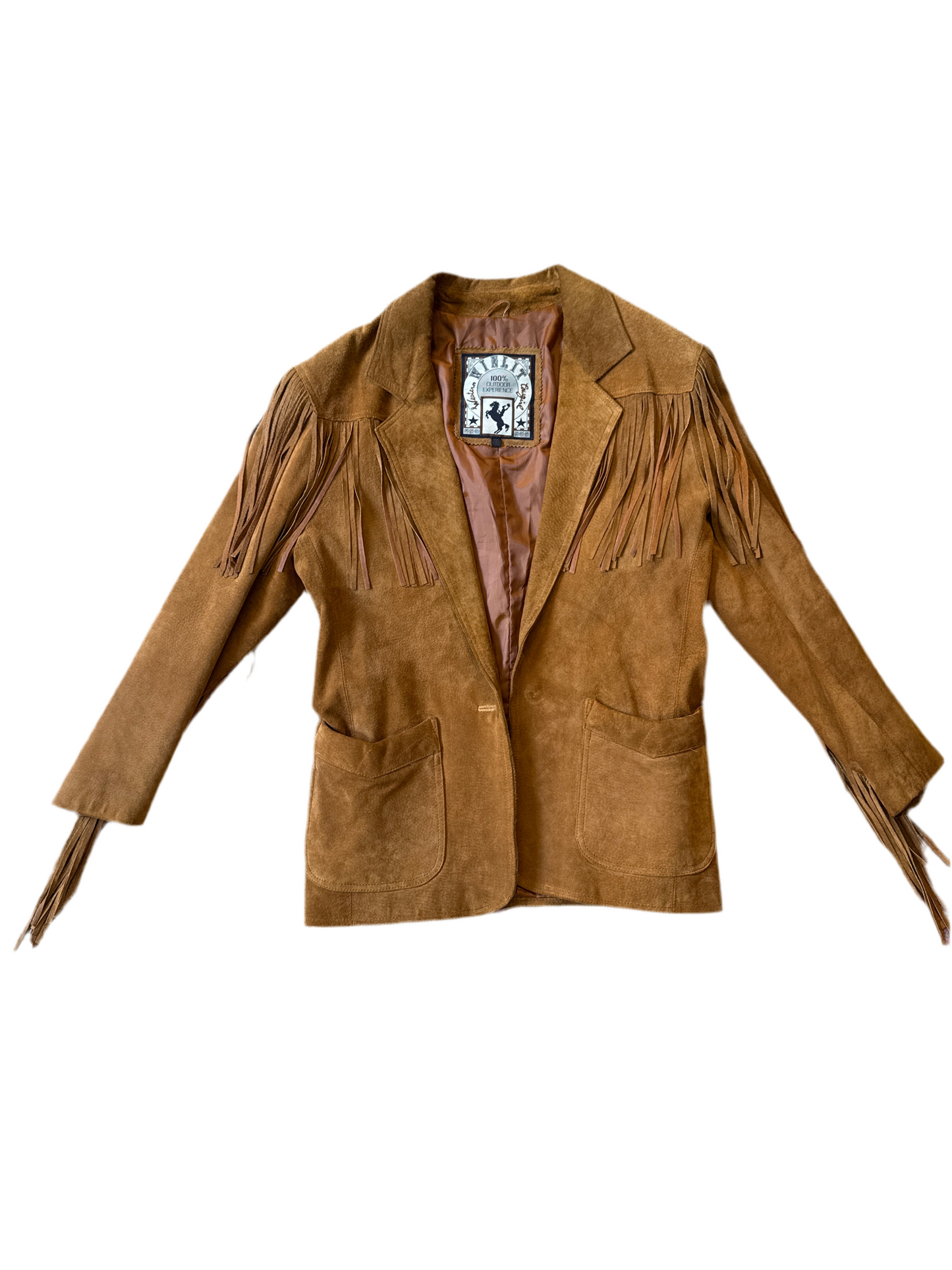 Brown Fringe Suede Jacket