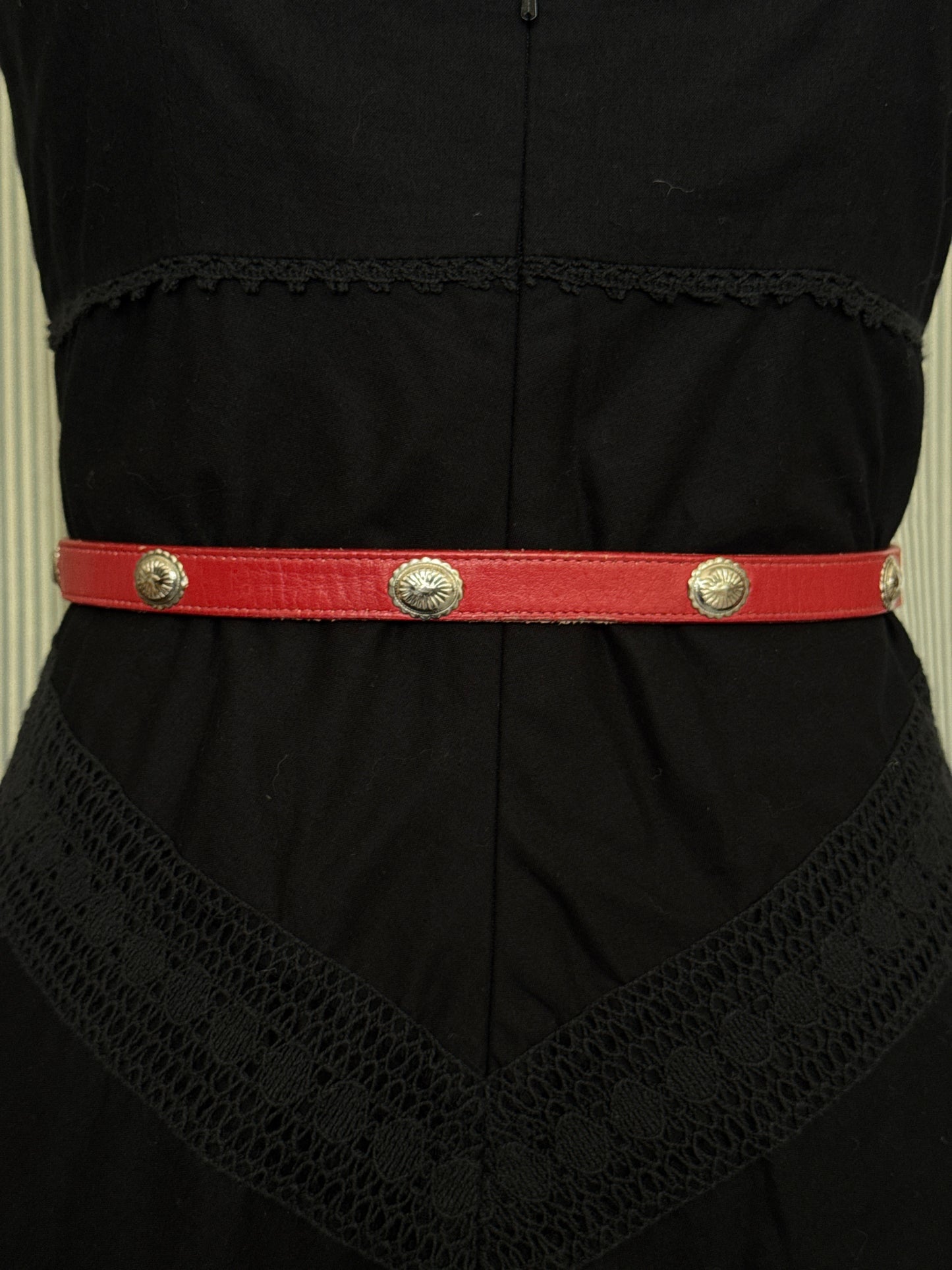 Red Leather Belt