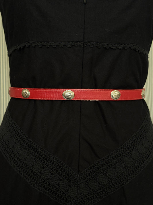 Red Leather Belt