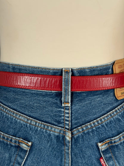 Nocona Red Leather Belt