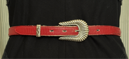 Red Leather Belt