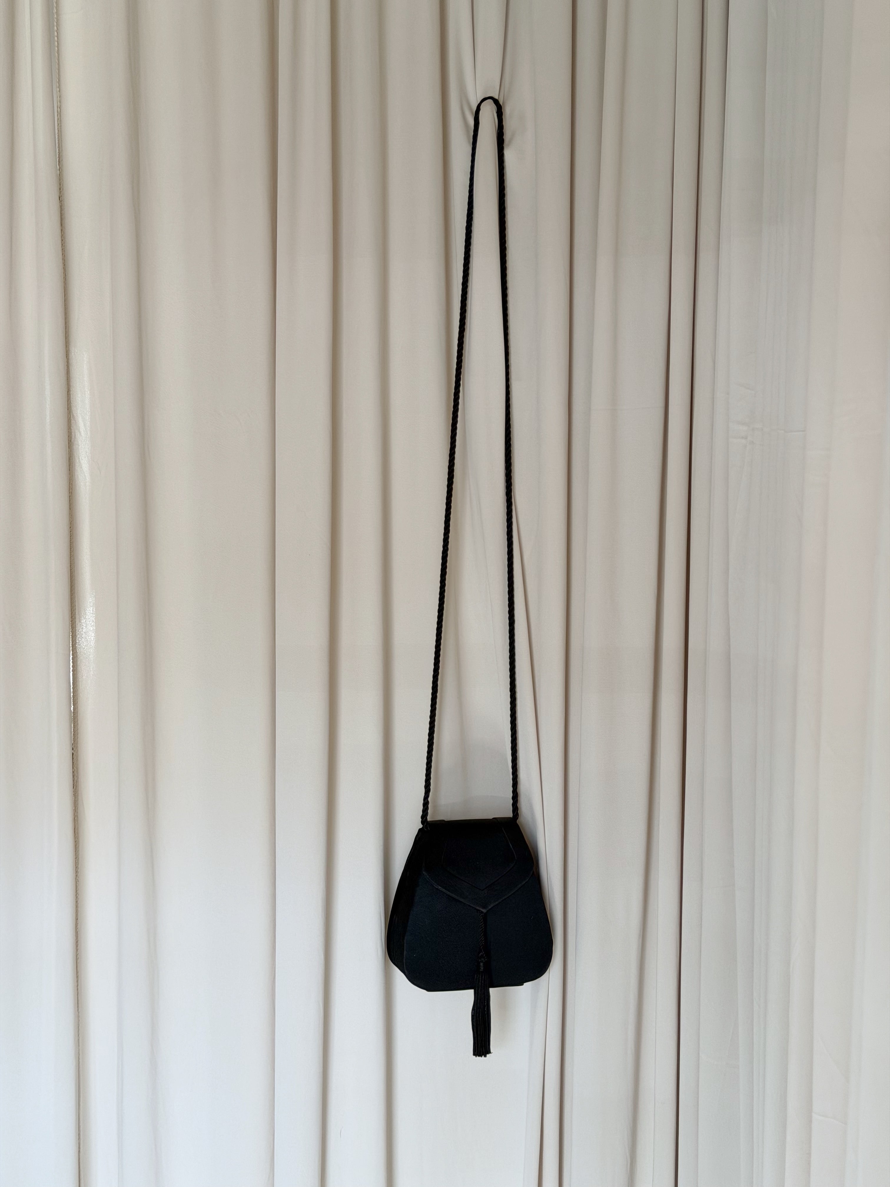 Vintage Satin Tassel Handbag