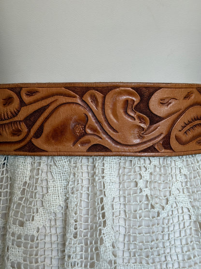 Brown Belt with Gold Buckle