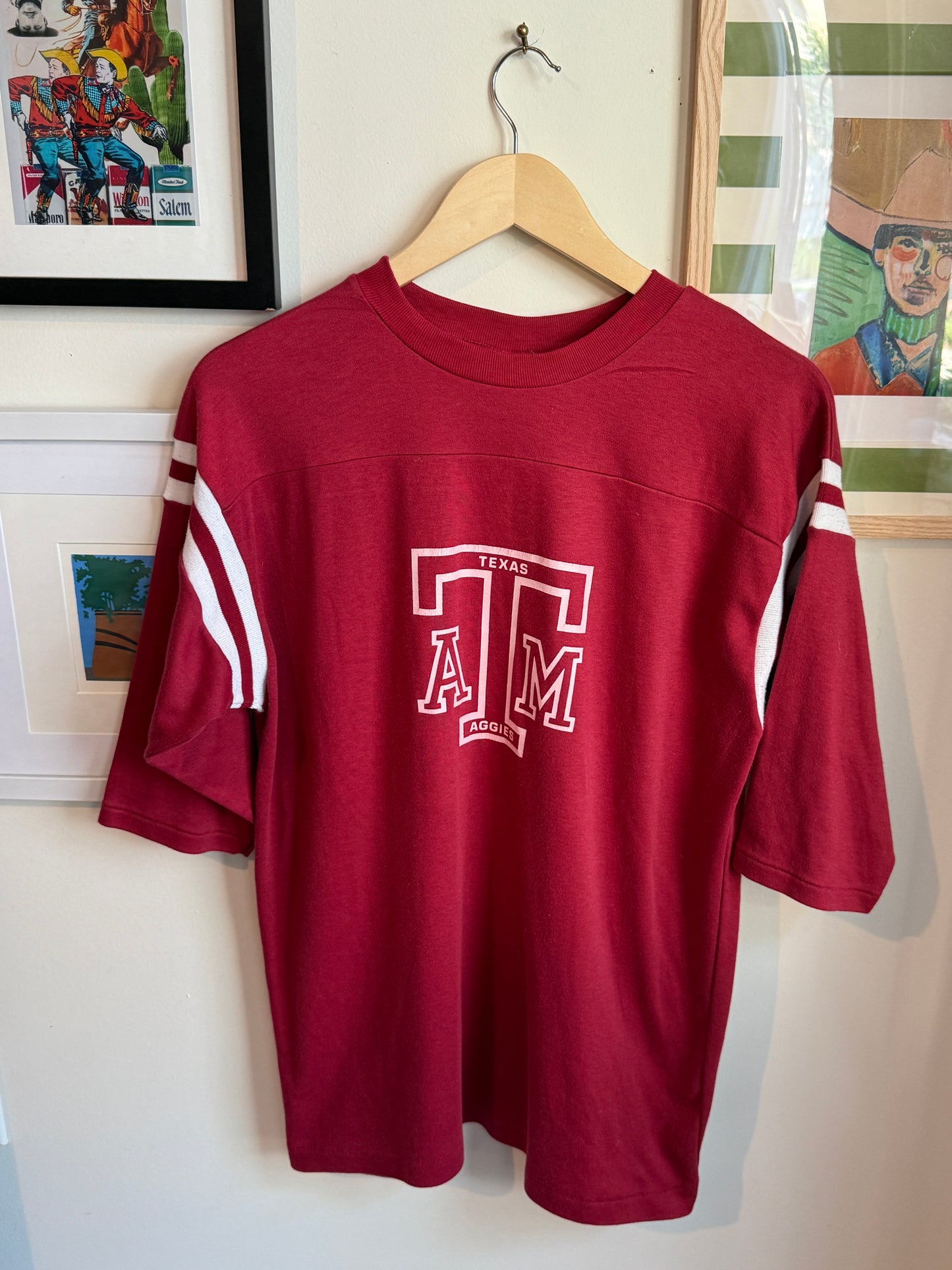 Vintage Texas A&M Football Style T-Shirt