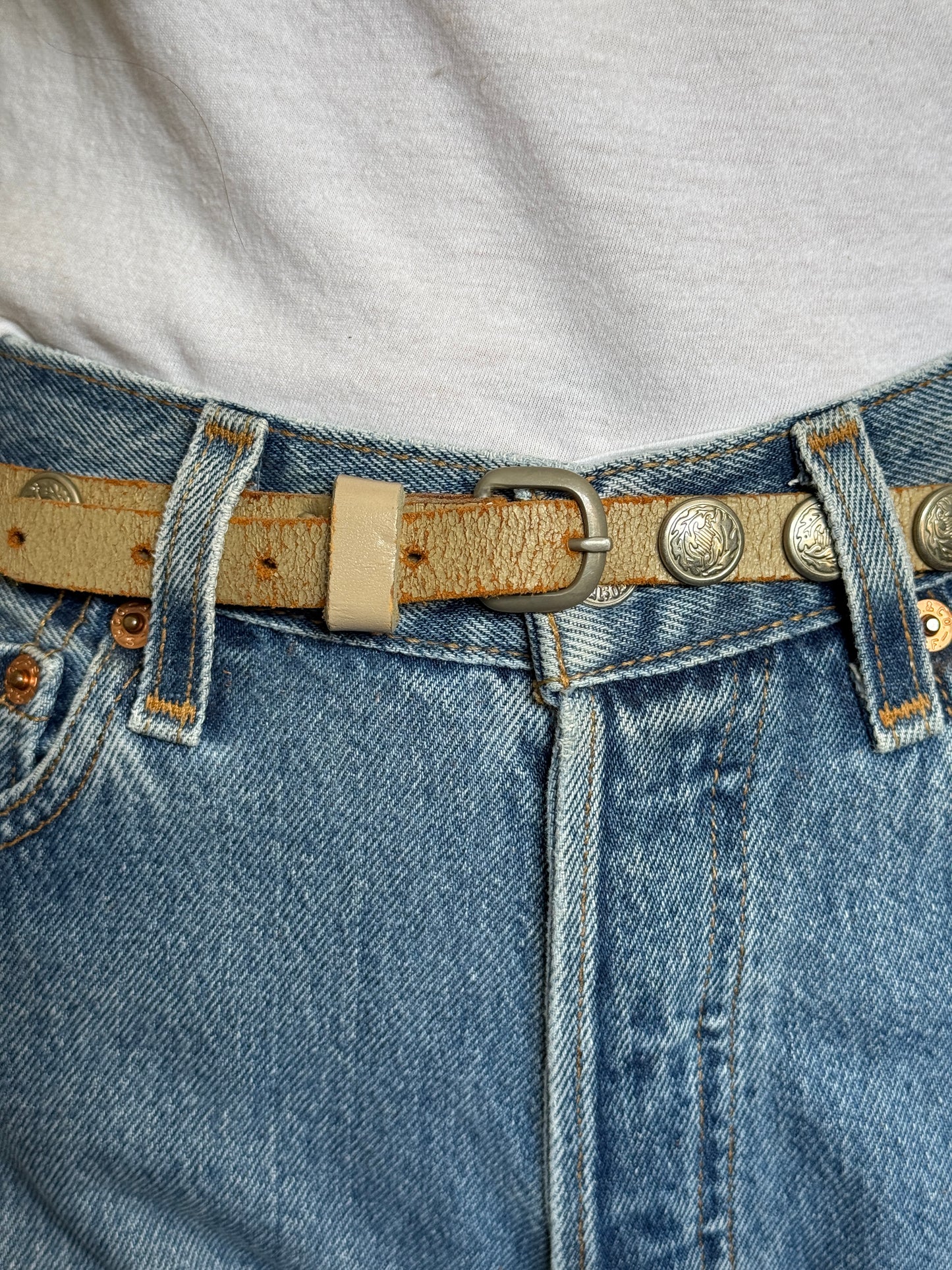 Studded Leather Belt