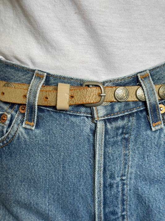 Studded Leather Belt