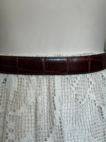 Dark Brown Leather Belt