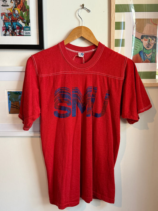 Vintage 1980's SMU Jersey Style T-Shirt