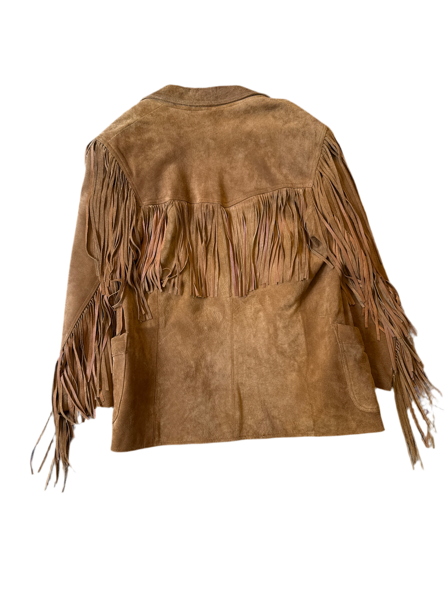 Brown Fringe Suede Jacket