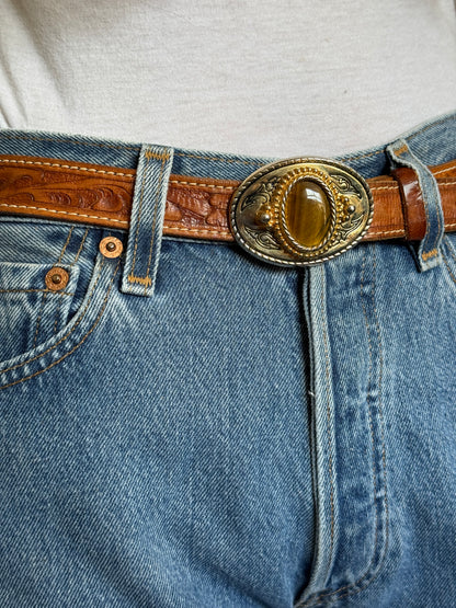 Brown Leather Belt