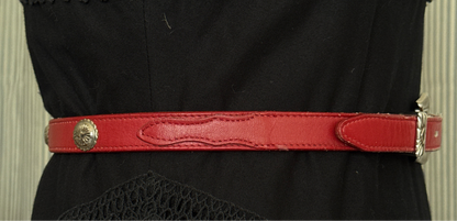 Red Leather Belt