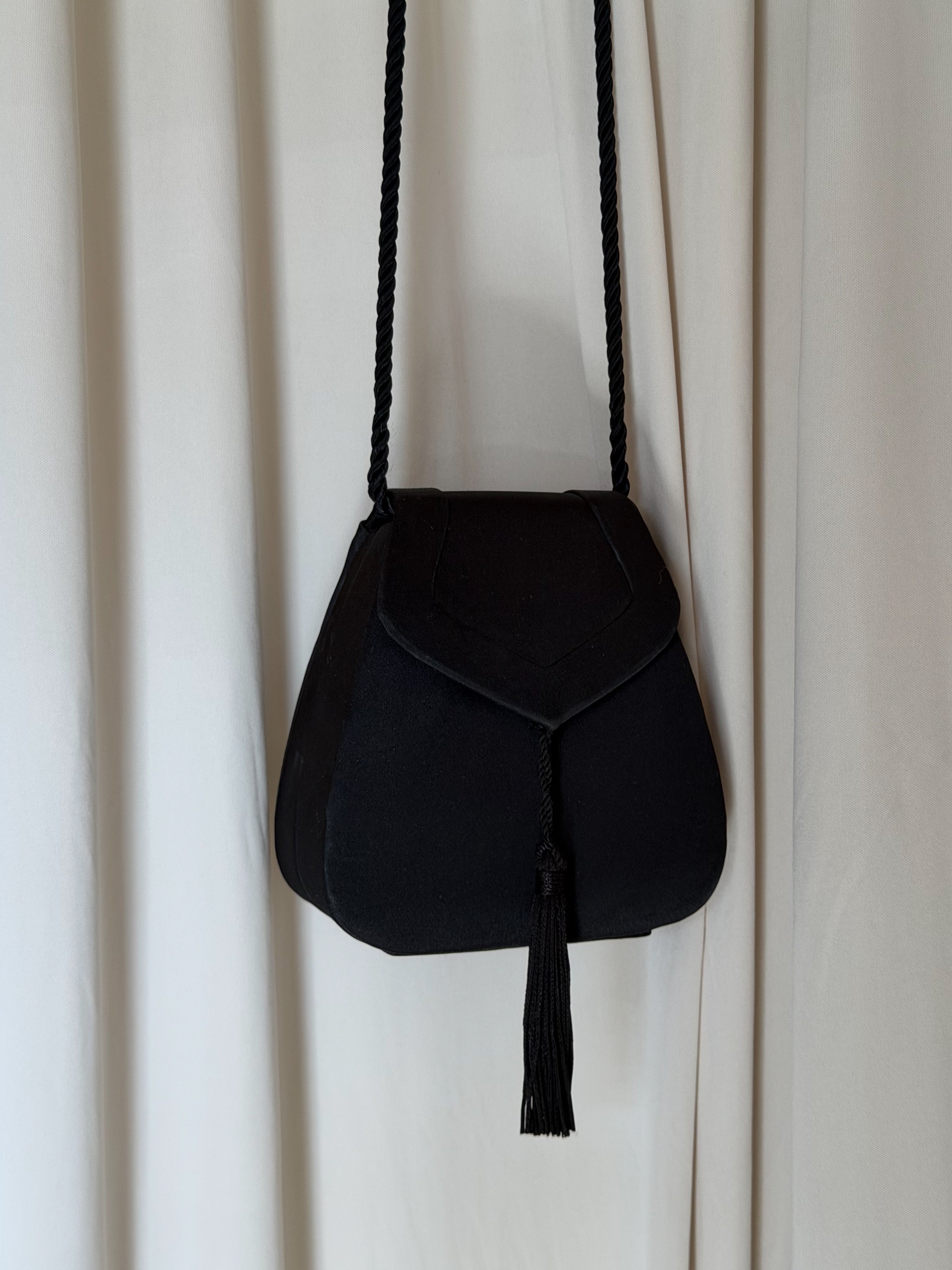 Vintage Satin Tassel Handbag