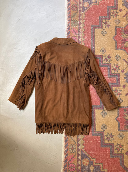 Brown Suede Fringe Jacket