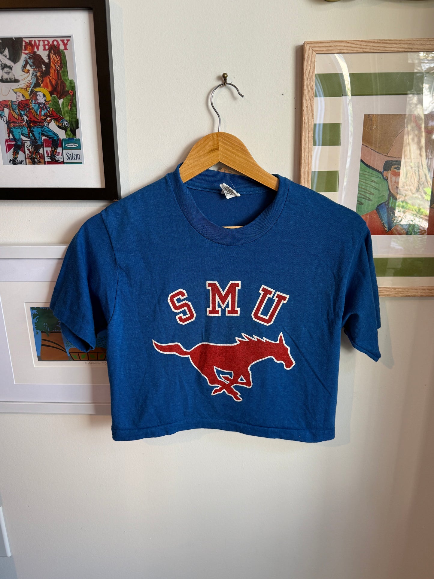 Vintage Cropped SMU T-Shirt