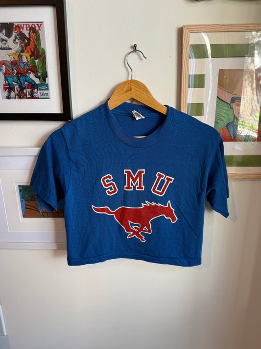 Vintage Cropped SMU T-Shirt