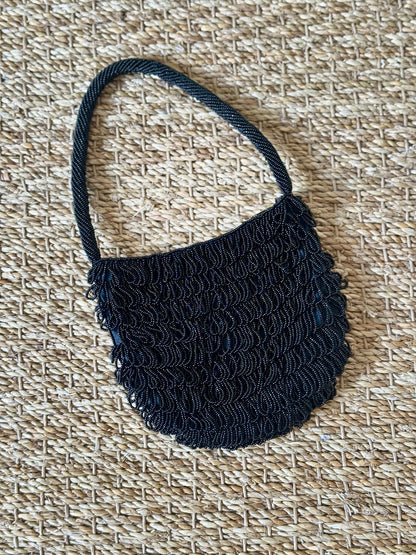 Beaded Black Bag