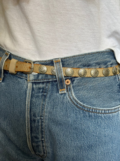Studded Leather Belt