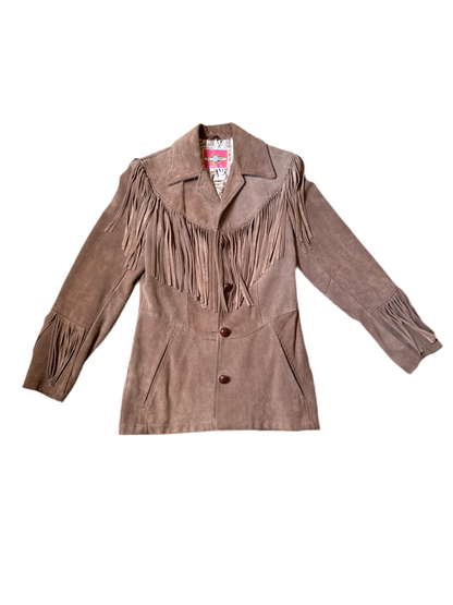 Suede Fringe Jacket